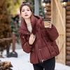 Winter cotton-padded clothes women's short models, new cotton-padded jackets, hooded streamers, age-reducing fashion, foreign-style bread clothes, th