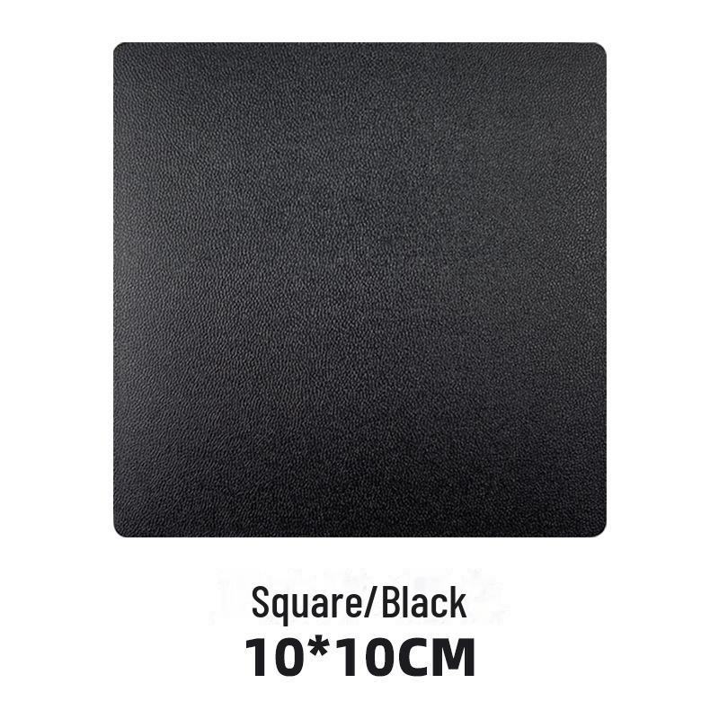 Custom PU Leather Tea Coasters with Hand-Sewn Edges and Insulation Pad, Featuring Your Enterprise Logo.
