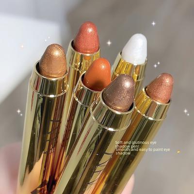 Lazy Eye Makeup Hochglänzender Lidschattenstift Liegender Seidenraupenstift Doppelköpfiger Lidschattenstift Wird Nicht ohnmächtig Augen-Make-up Hochglänzende Studenten