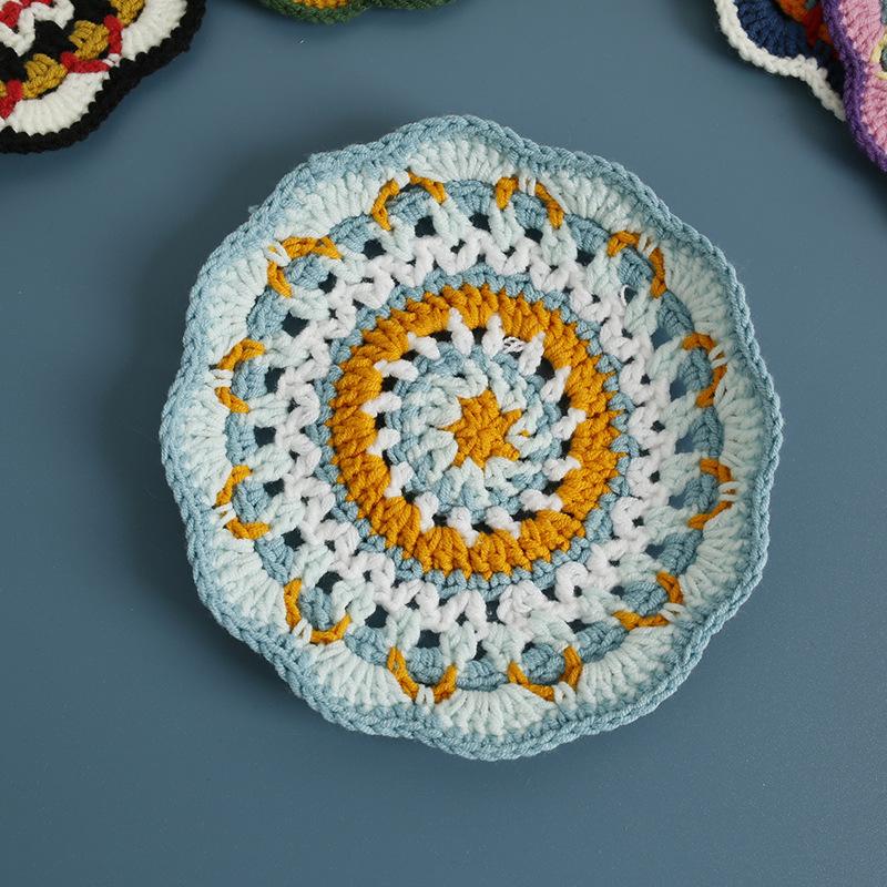 

1 шт. тканые подставки под стаканы с изображением подсолнечника, впитывающие коврики, теплоизоляция и противоскользящие подставки для чашек, набор кухонных принадлежностей, декор для обеденного стола other