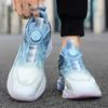 Inländische gemeinsame drehbare Schnalle Sommer atmungsaktive neue Netz-Sports-Laufschuhe