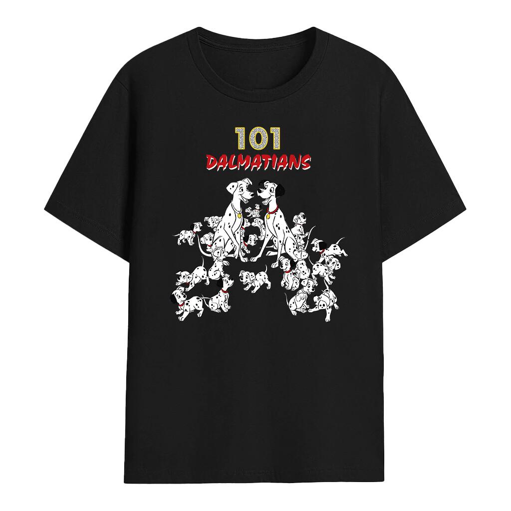 101 Dalmations Disney Black Shirt Officially Licensed S разноцветный