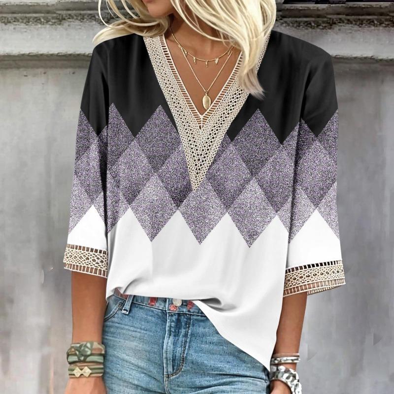 NOVINKA Plus Size Temperament Volná dámská košile Módní ležérní halenka Elegantní dámská košile s dlouhým rukávem Sváteční víkendový top