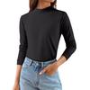 Women's Winter German Velvet Long Sleeve T-shirt Warm Bottom  Top