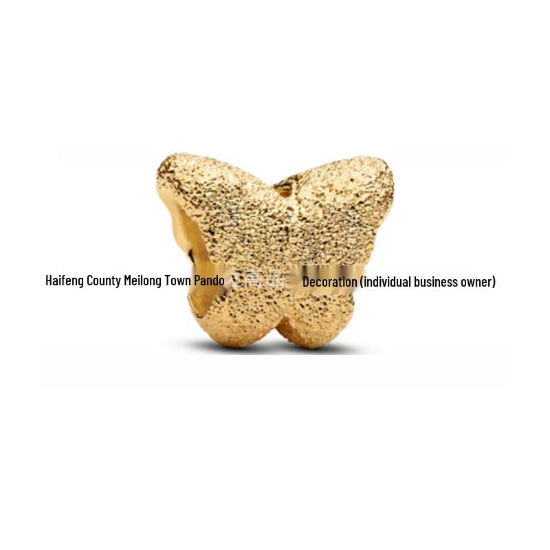 Neue vergoldete S925 Silber Cartoon Anhängerperlen: Stern, Mond, Herz und Schmetterling für DIY-Armbänder