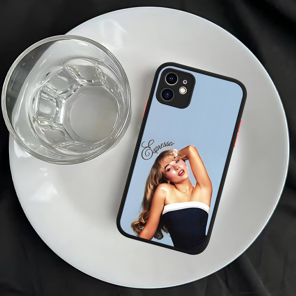 Singer S-Sabrina C-Carpenter For IPhone 16 13 15 11 12 14 Pro Max 15 16 Plus X XS MAX Matte Phone Cover