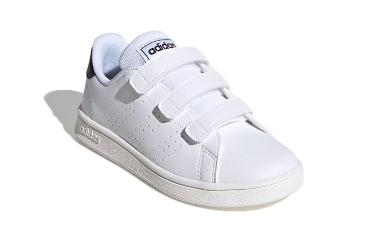 Adidas Neo ADVANTAGE BP Abrasion Resistant Low top Kids' Skateboarding Shoes White, Blue Tail FW2589