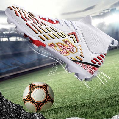 Vīriešu futbola apavi Gumijas mīksta apakša Art Lawn Profesionāli jauniešu liela izmēra futbola zābaki