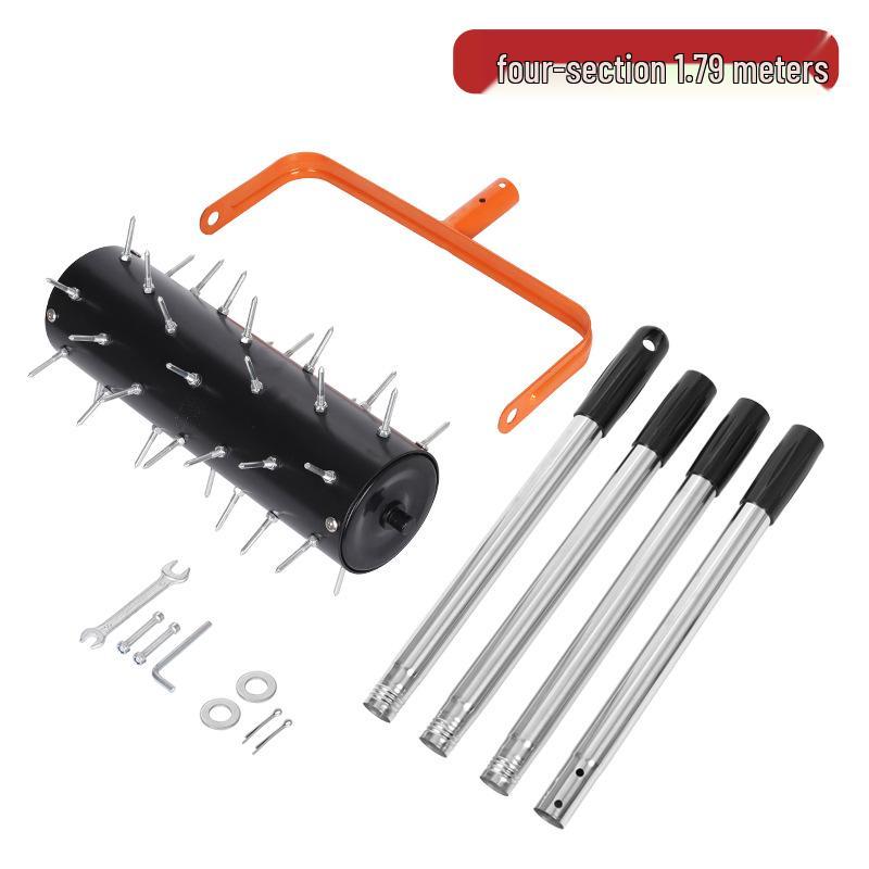 New Rolling Lawn Aerator Oxygenator & Soil Cultivator Tool