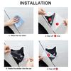 1/2Pcs Funny Car Cat Peeking Sticker Car Window Decoration Vinyl Decals 12x15cm Car Stickers Auto Exterior Decoration Decals