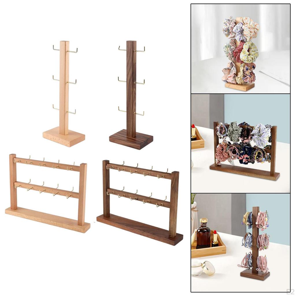 Hair Hoop Display Organizer Large Capacity Space Saving stand Beech Headband Holder for band