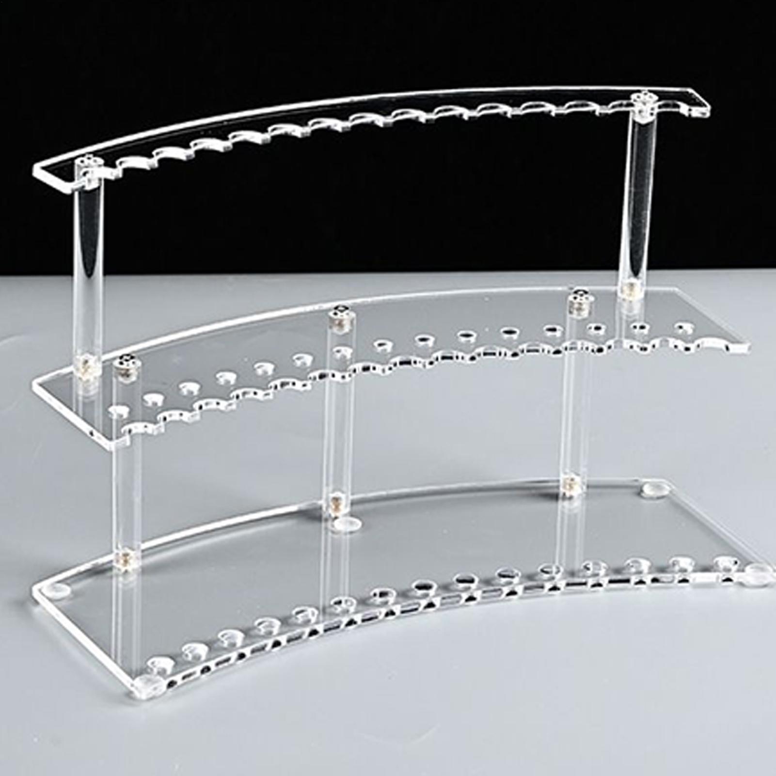 Acrylic Pen rack Pen Display Stand 30-Slot Pencil Stand Clear Storage Organizer Desk Accessories Acrylic pen display stand China Mainland