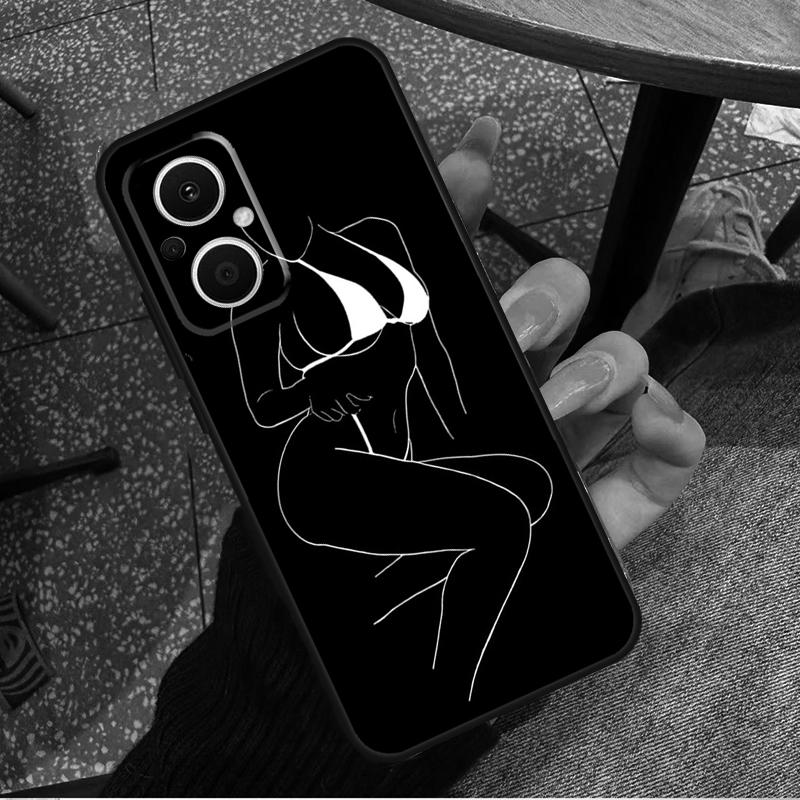 Sexy Nude Women Art For OPPO Reno 11F 12F 13F 14F 8T 10 11 12 13 14 Pro 8 7 Lite OPPO Find X8 X6 X5 X9 Pro Case