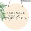 2D Flat Retro Aluminum Wall Stickers In Various Sizes. "Handmade with Love" Handmade Themed Hanging Ornaments with A Minimalist Style A Perfect