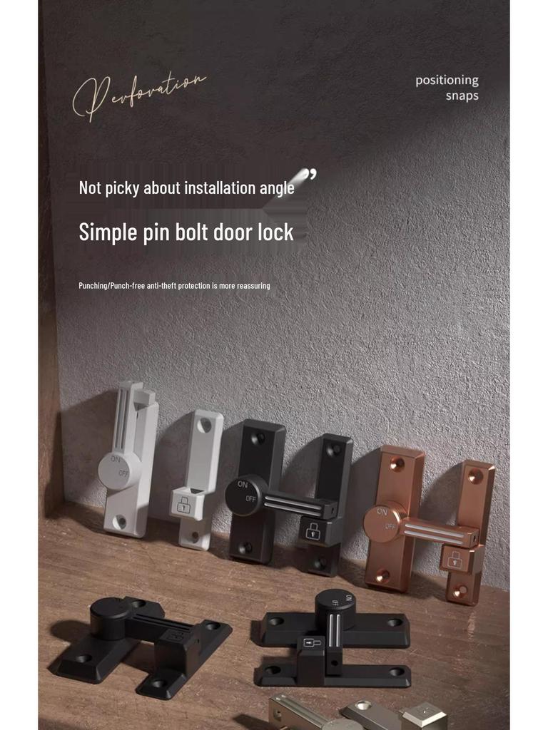 Univerzální západka posuvných dveří bez vrtání: Ložnice, Koupelna, Zámek a závora proti vloupání