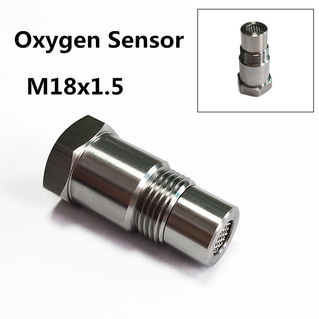 Universal Stainless Steel M18x1.5 O2 Oxygen 90 degree Sensor Extension Spacer Remove Fault Connector
