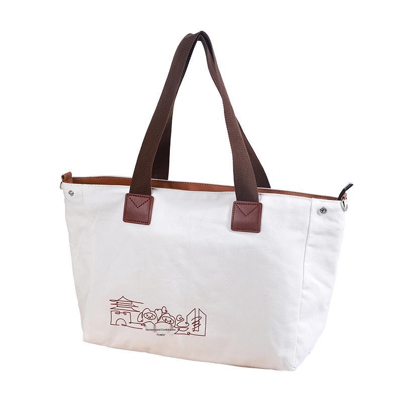 Custom Logo Canvas Tote Bag for Enterprises, Governments, Schools & Promotions