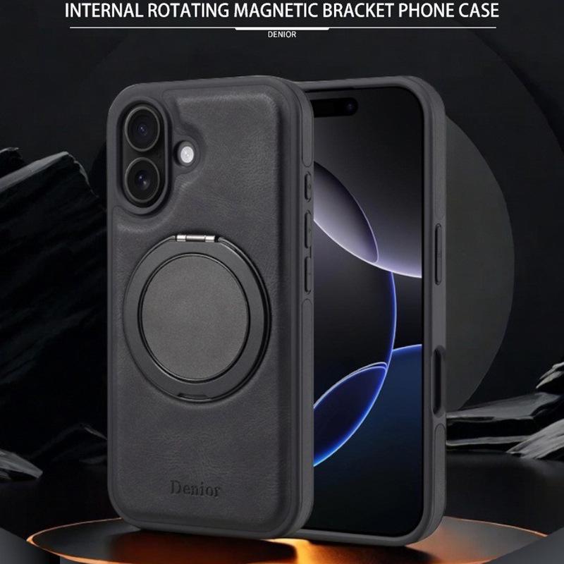 Denior Magnetic Rotating Stand Phone Case for iPhone 17 Pro with MagSafe Function