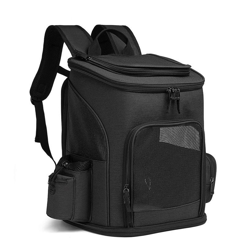 Expandable, Breathable Outdoor Pet Backpack for Cats - Portable and Foldable with Extra Capacity for Outings.