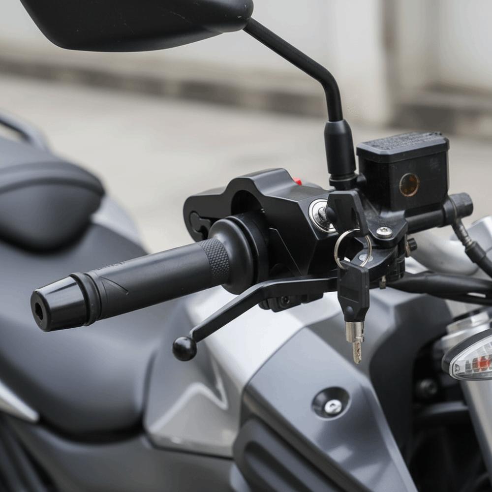 Heavy-Duty Motorcycle Lock Portable Handlebar Brake Lock Anti-Theft Handlebar Lock  Bicycles