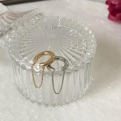 Women's Simple Round Chain Ear Cuff Earrings