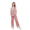 Autumn and Winter Navy Square Collar Golden Velvet Pajamas Women's Xiaoxiangfeng Korean Version Loungewear