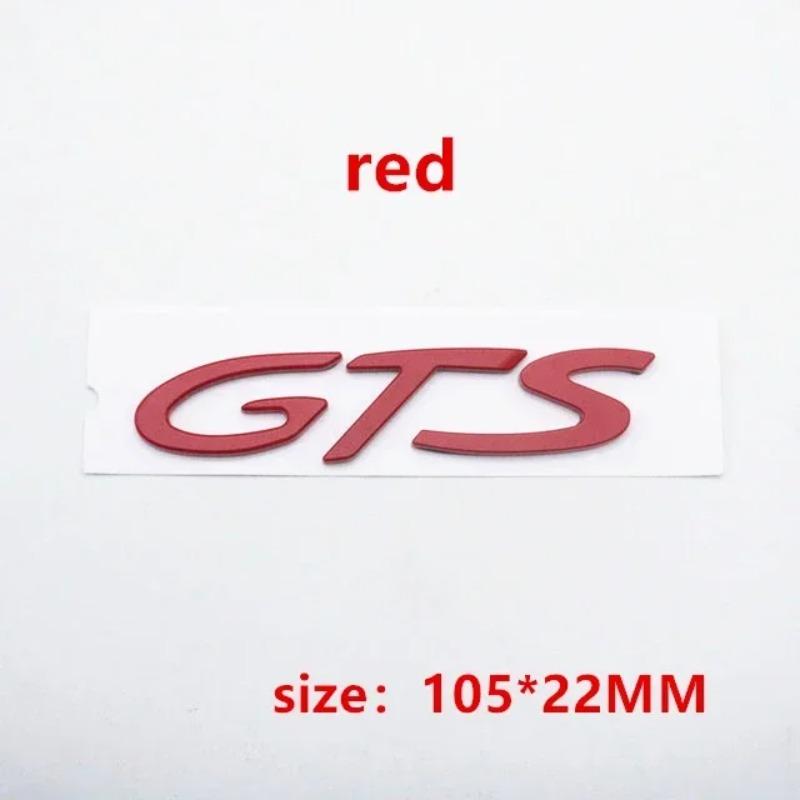 1Pc Car Rear S 4 GTS Letter Emblem Tail Door Trunk Sticker Styling Logo Badge For Panamera Macan Taycan 911 718