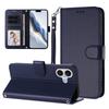 For iPhone 17 Leather Case Wallet Stand Phone Cover with Wrist Strap