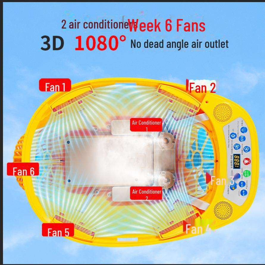 Kask ochronny z wentylatorem solarnym Bluetooth z chłodzeniem i oświetleniem na place budowy