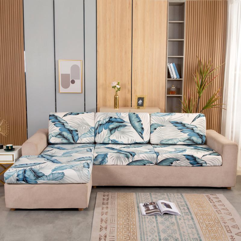 1 Stück Elastischer Sofasitzkissenbezug Stuhlbezug Stretch Waschbar Abnehmbarer Überwurf 1/2/3/4 Sitzer Spandex Bedruckter Sofaschutz