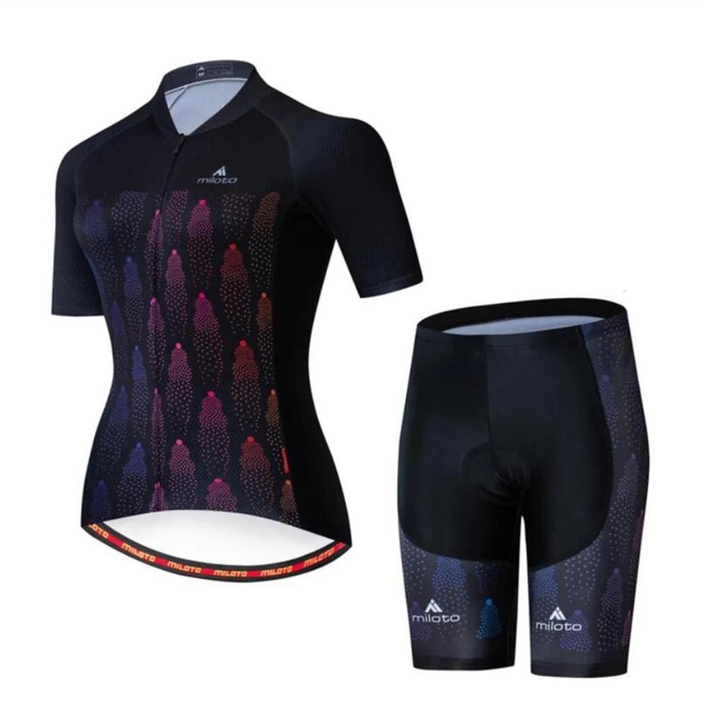 Women Pro Team Bike Summer Cycling Jersey Set Clothes Bicycle Clothing Breathable Cycling Set Maillot Ropa Ciclismo