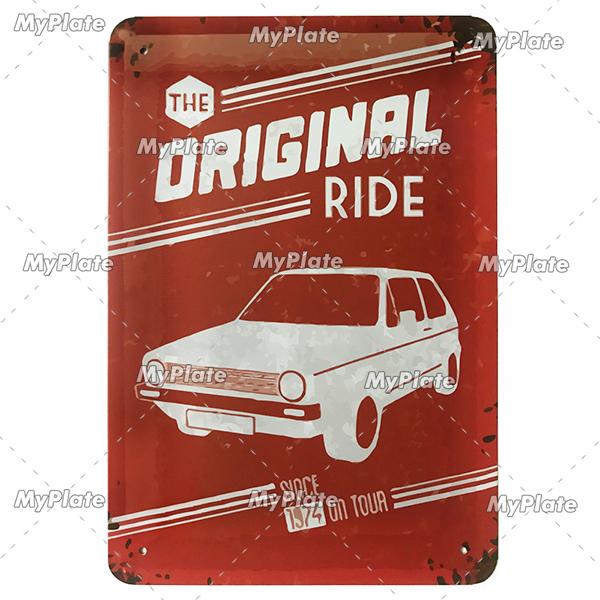 Ride Metal Sign Vintage Plaque Tin Sign Wall Decor For Garage Club Plate Crafts Art Route 66 Poster Gift Custom Wholesale