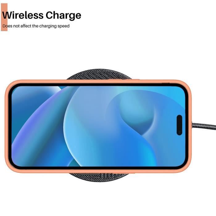 Coque - E.F.CONNECTION - iPhone 14 Pro - Souple - Orange - Ultra Slim