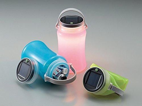 Captain Stag Camping Lantern Light, Floating LED Lantern Type II, Solar & USB Rechargeable, Pink, UK-4046