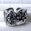 New Double-sided Good and Evil Clown Ring Men's Trendy Gothic Style Handmade Open Ring