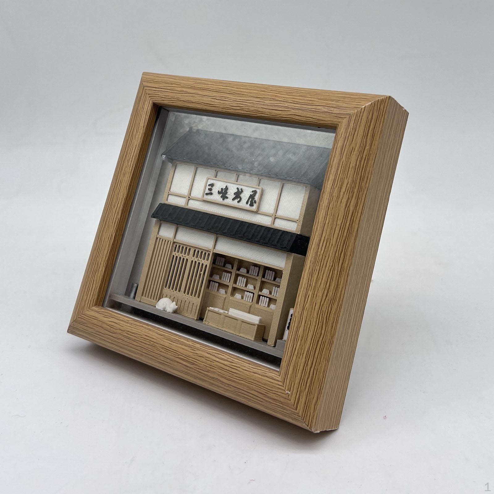 Miniature Dollhouse Ornament Tiny Bookhouse Model,Miniature Landscape Decor,Creative Display