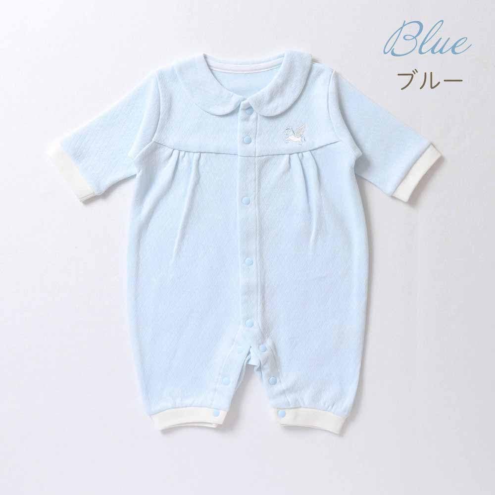 de Diamond Face Pegasus Embroidered Mini Baby Winter 13602 [Cream Coco] Coverall, Coverall, Newborn, Baby, Clothes, 100% Cotton, Pink, Blue, Cute,