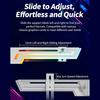 ARGB Syncs Graphics Card Holder With Temperature Display And Adjustable Support For Heavy GPUs Like 40 Series