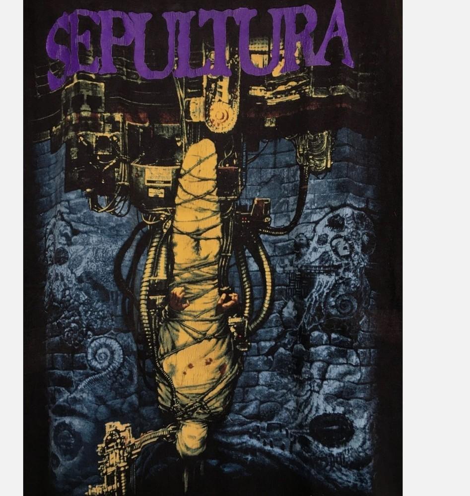 

Редкая футболка Sepultura Chaos A.D 90-х Все размеры Подарок Фанатам Унисекс Футболка S