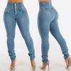 High Waist Stretch Jeans Women Slim Fit Butt Lifting Skinny Pants