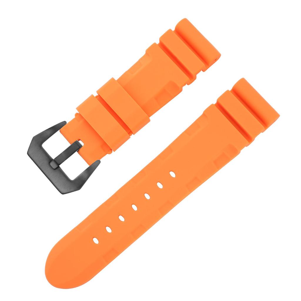 Orologio da Uomo Panerai Cinturino in Silicone: Cinturino di ricambio in gomma morbida Berny in 22 mm, 24 mm o 26 mm.