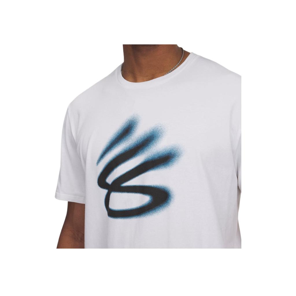 Under Armour Curry Playable Comfortable Fashion Simple Versatile Short Sleeve T-Shirt Men Tops White 1390407-100