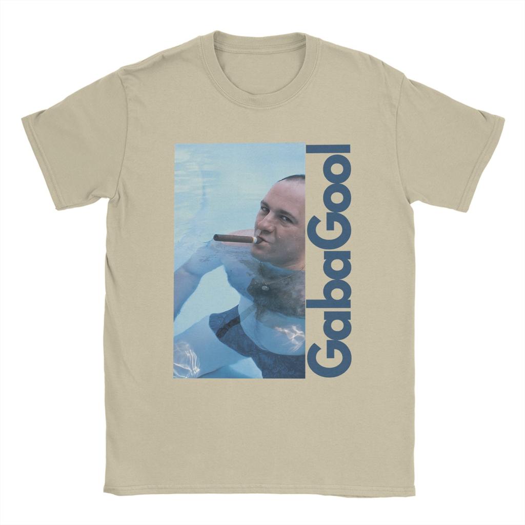 Summer Gabagool Tony Soprano Trendy Cool T Shirts Cotton Tee Shirt for Unisex Y2K Casual Pattern Short Sleeve Clothing