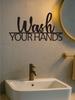 Wash Hands Diligently Farmhouse Metal Wall Decor for Bathroom Laundry Room Home Garden Patio Office