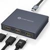 USB-C to HDMI 3-Way Splitter, 1 Input to 3 Outputs, 4K@60Hz Converter
