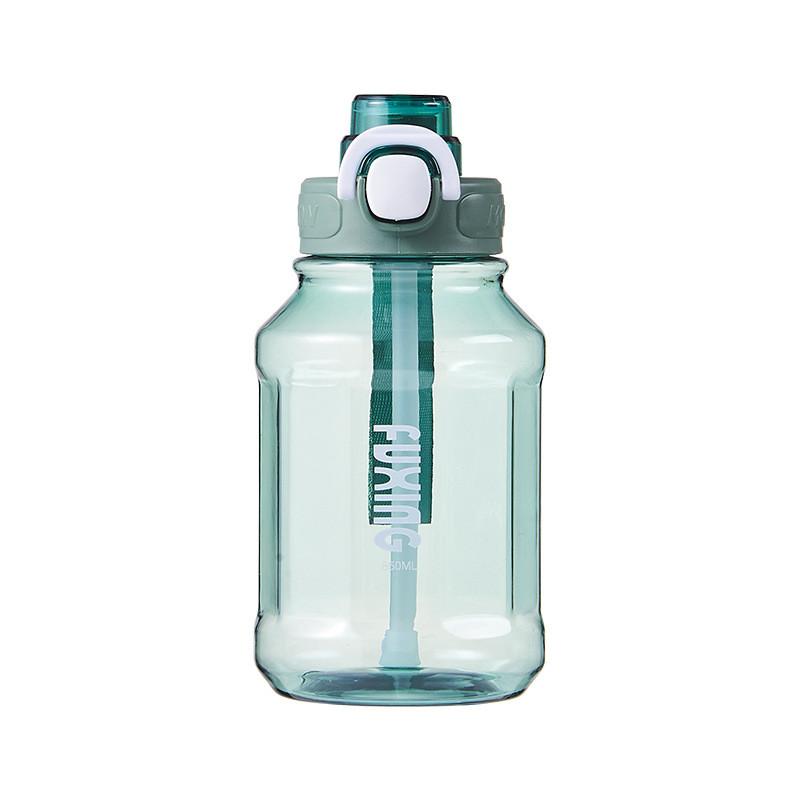 Modern Minimalist Reusable Plastic Cup With Straw For Outdoor And Office Use