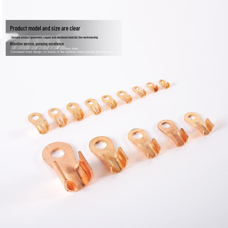 Purple Copper Open-End Wire Connector Lug Terminal for Electricians