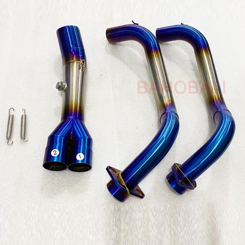 For YAMAHA MT07 FZ07 2014-2024 Years R7 2021-2024 Years Motorcycle Exhaust Full Systems Escape Moto Modified Header Link Pipe