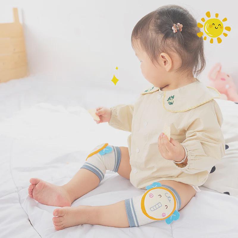 Atmungsaktive Anti-Sturz-Cartoon-Knieschoner für Babys, Kleinkinder, Jungen und Mädchen