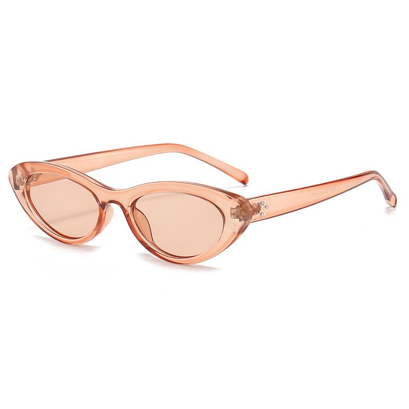 

New Cat-eye Style Sunglasses,Uv 400 Sun Protection Sunglasses,Slimming And Fashionable Sunglasses For Those With No Makeup 5238 коричневый